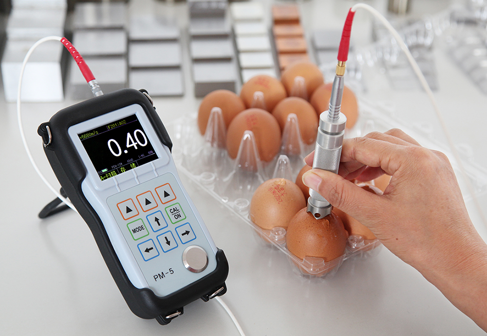 YUSHI PM5 Gen2 measure the thickness of egg shell